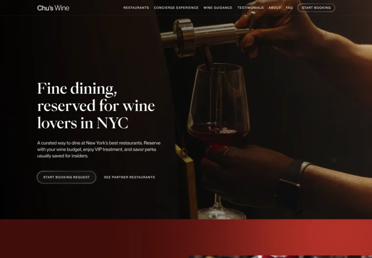 Chu's Wine hospitality design