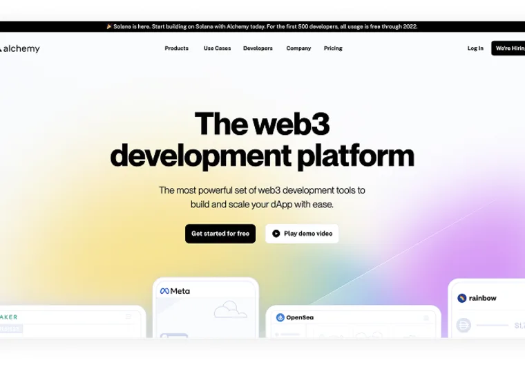 Alchemy web3 platform design